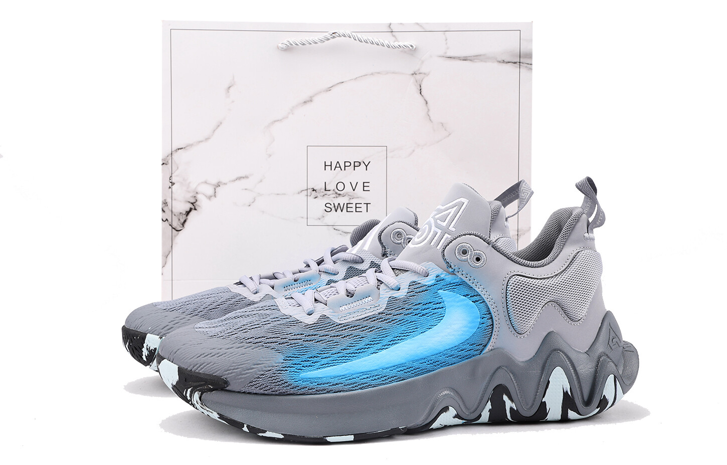 

Баскетбольные кроссовки Giannis Immortality 2 Basketball Shoes Men Low-Top Blue Gray Nike