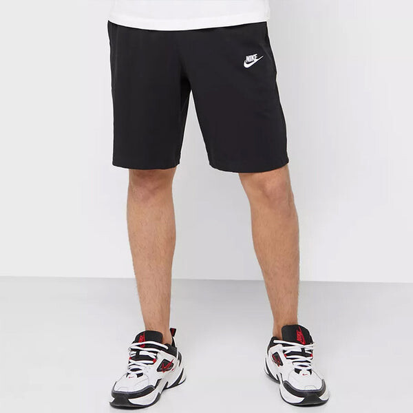 Шорты club short jsy casual sports gym basketball running shorts black Nike, черный — фото 3