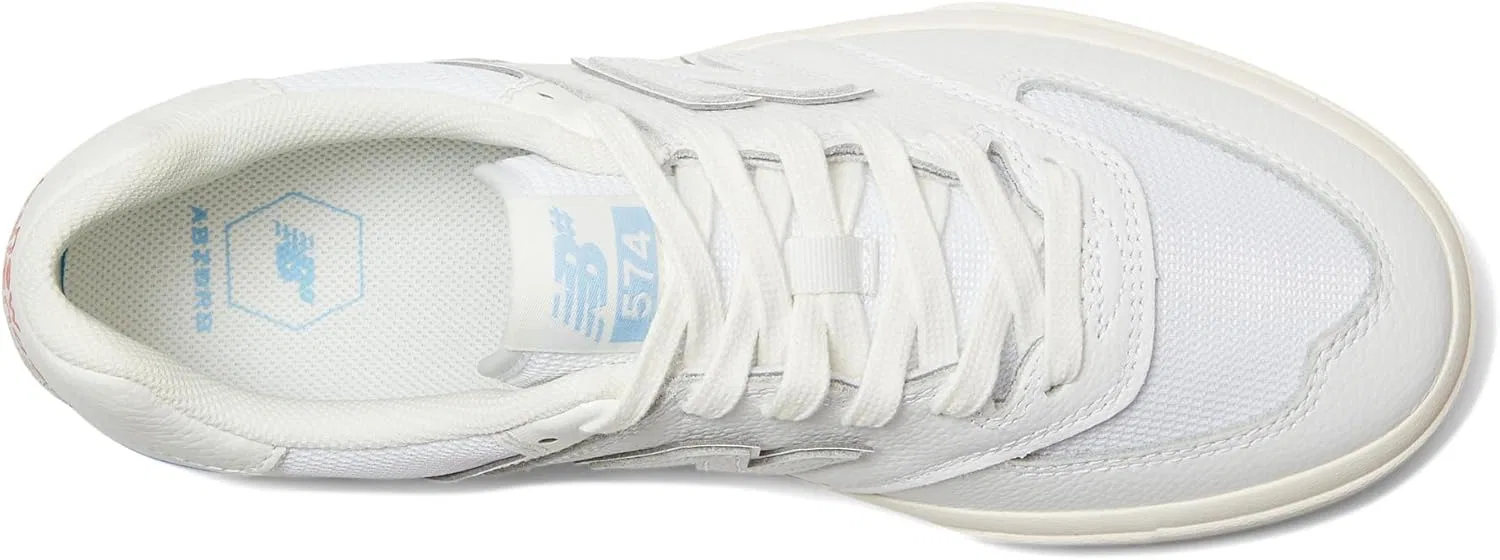 Кроссовки New Balance unisex-adult 574 vulc, White — фото 2