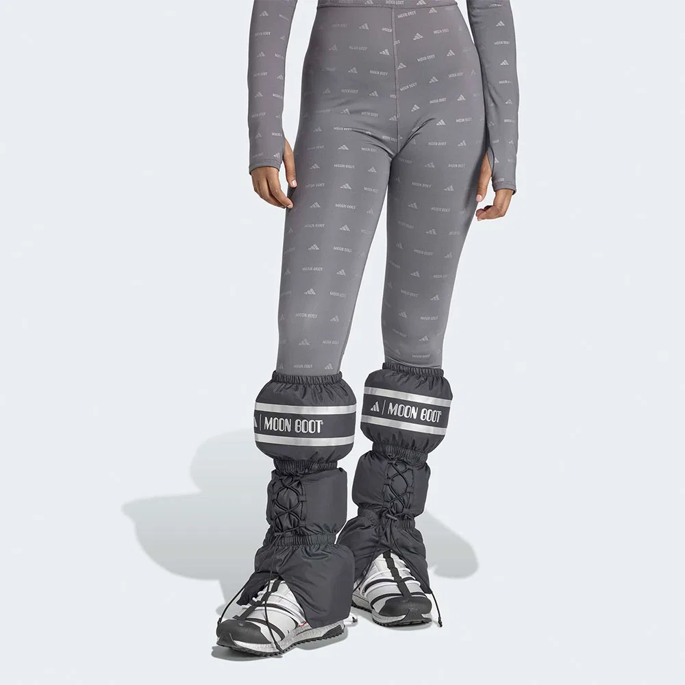 Женские гетры Adidas x Moon Boots, чёрные