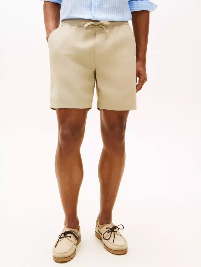 Шорты из льняной смеси Doven Tommy Hilfiger, Beige
