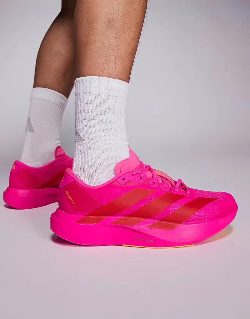 Adidas performance Кроссовки Adidas Running Adizero EVO SL ярко-розового и красного цвета, эксклюзивно представлены на ASOS — фото 4