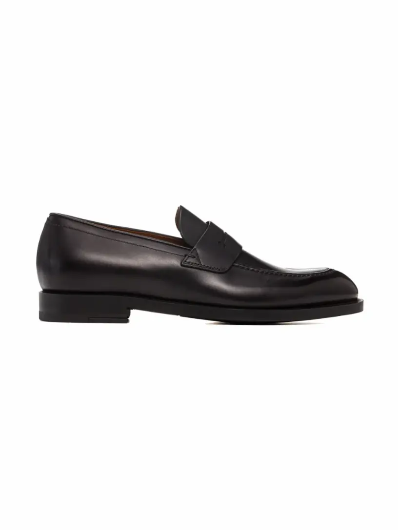 

Кожаные пенни лоферы New Classic Flex Zegna, черный