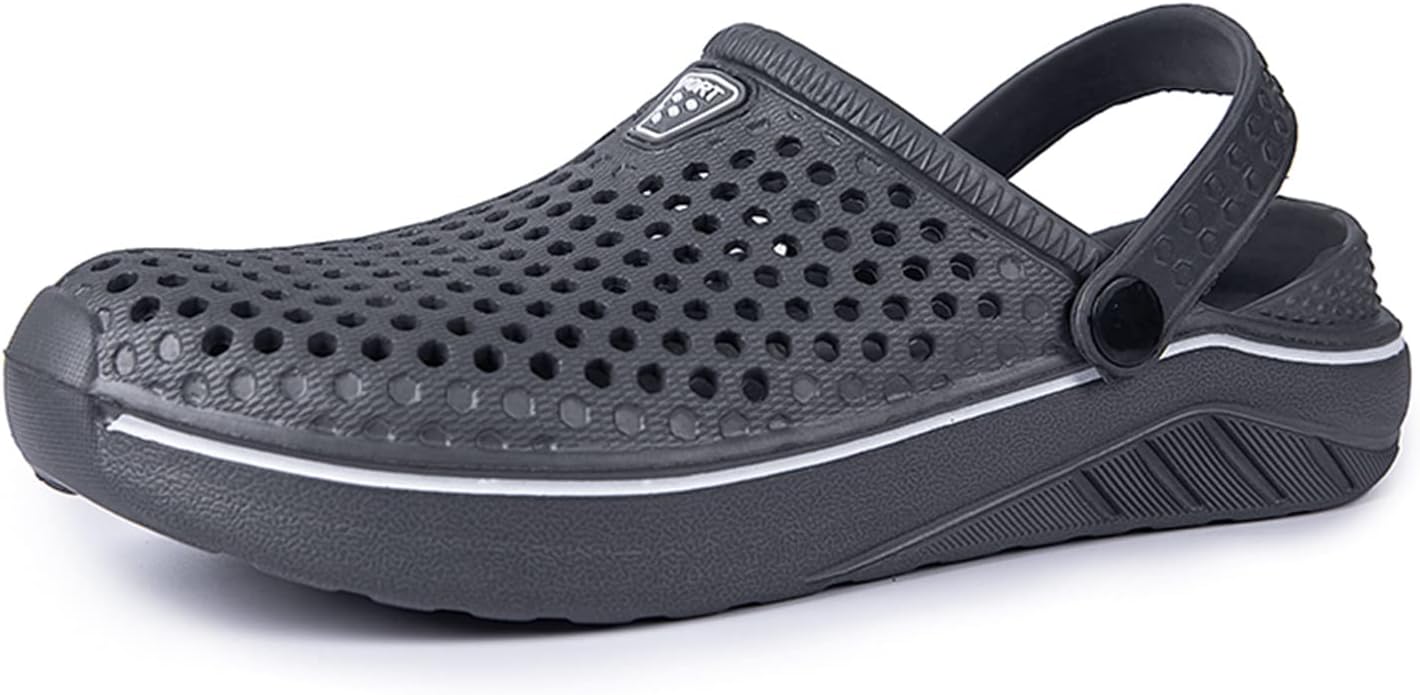 

Женские мужские босоножки для пляжа, водные туфли, обувь, тапочки, прогулочные туфли, домашние, туристические туфли, дышащие сетчатые мюли, кроссовки с открытой пяткой, обувь без шнуровки Mdpcx, серый