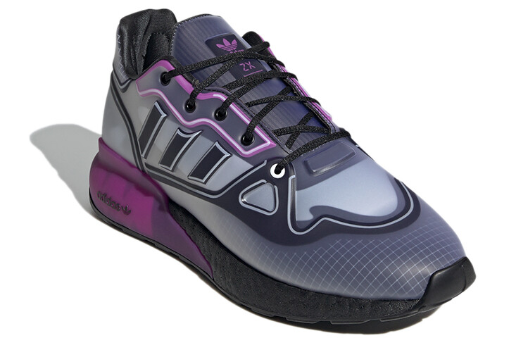Кроссовки Adidas Originals ZX 2K Boost Casual Shoes Unisex Low-Top Blue Purple/White — фото 2