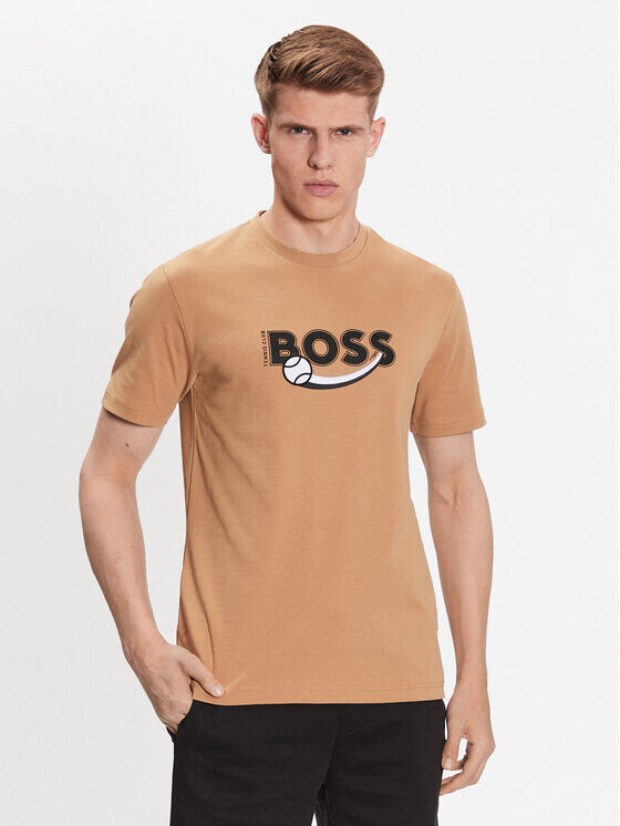 

Футболка стандартного кроя Boss, бежевый