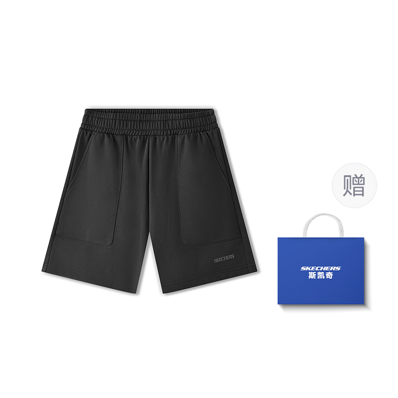

Skechers Повседневные шорты мужские угольно-черные Carbon Black