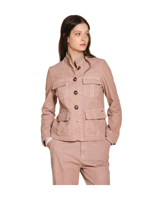 

Женская вельветовая куртка античного розового цвета. Mason'S, розовый