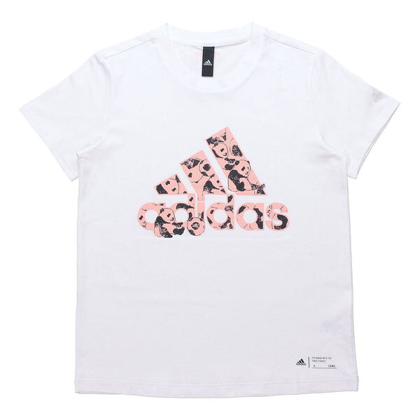 

Футболка china t-shirt 'white pink' Adidas, белый