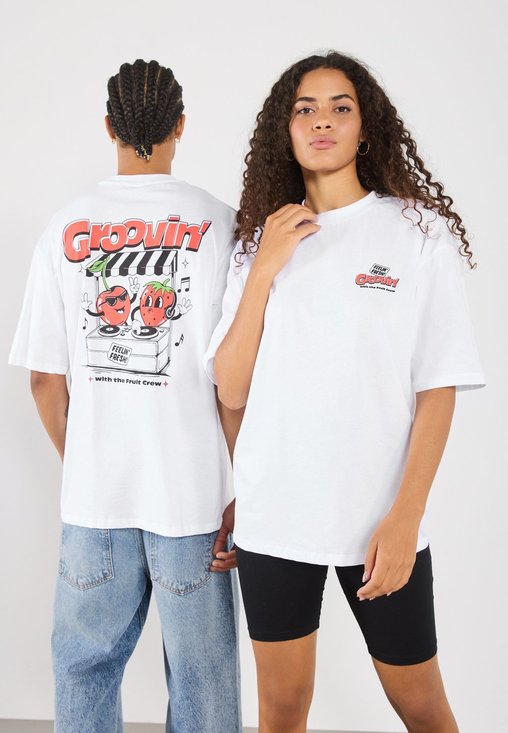 

Футболка с принтом UNISEX YOURTURN by Zalando, белый