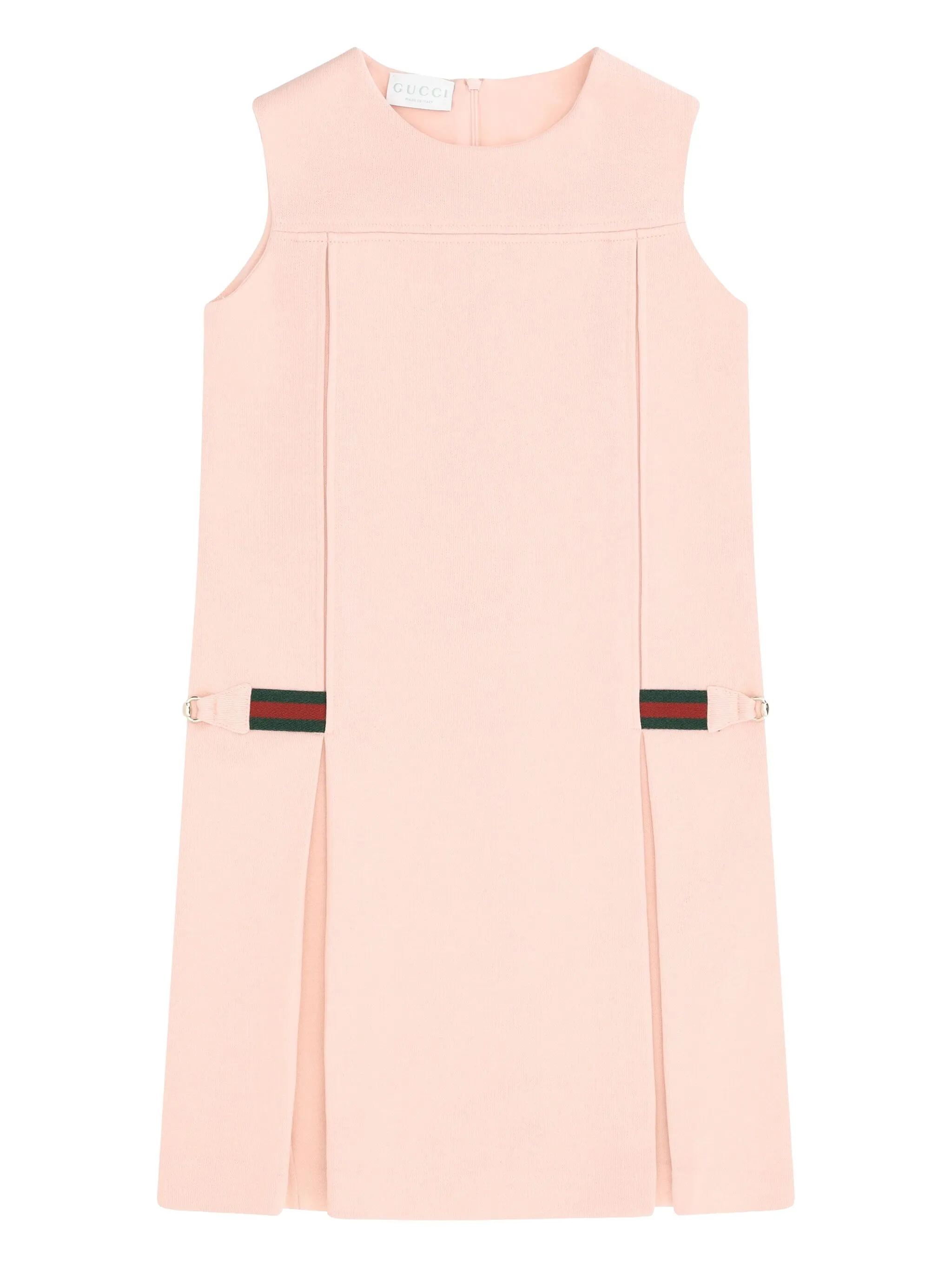 

Платье с отделкой Web Gucci Kids, розовый