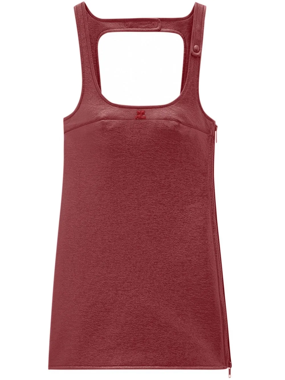 

Платье мини Re-Edition Courrèges, красный