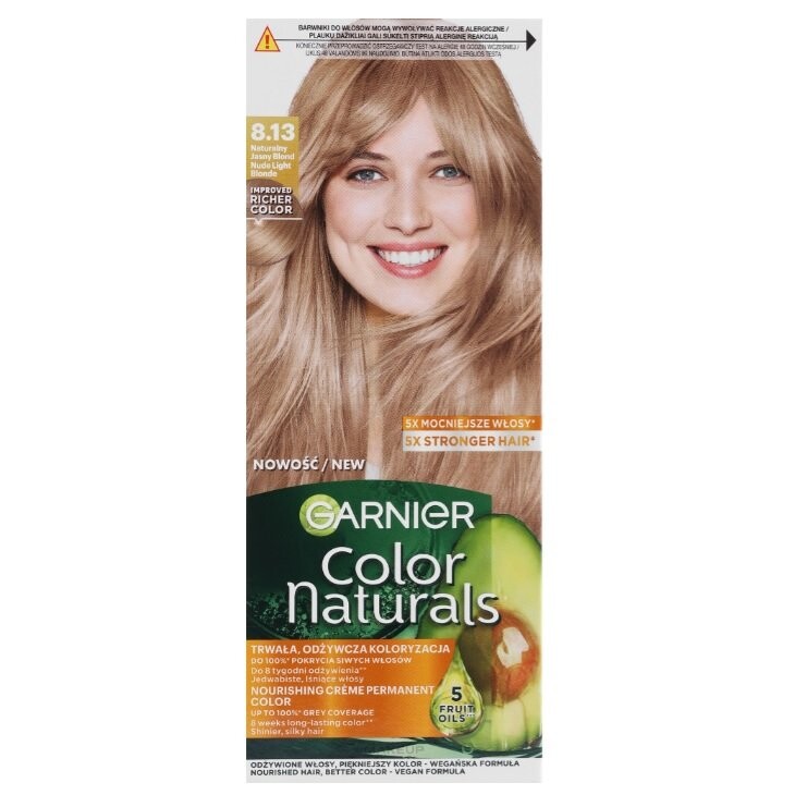 

Краска для волос Garnier Color Naturals питательная 8.13 Натуральный Светлый Блондин