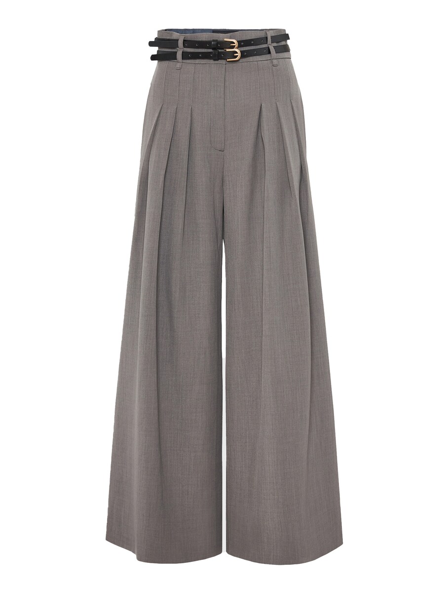 

Свободные брюки со складками спереди Funky Buddha, серый