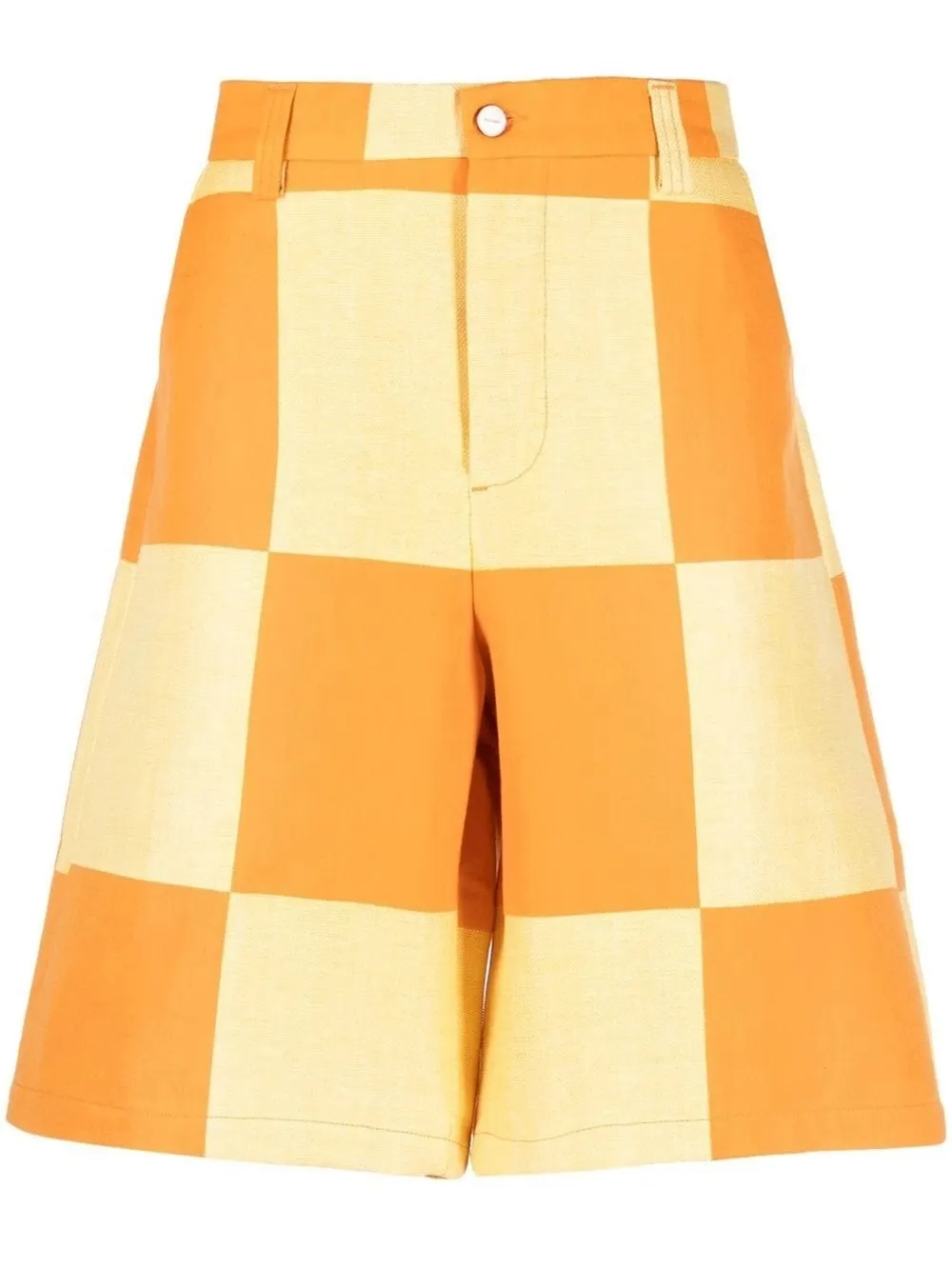 

Шорты в клетку JACQUEMUS, желтый