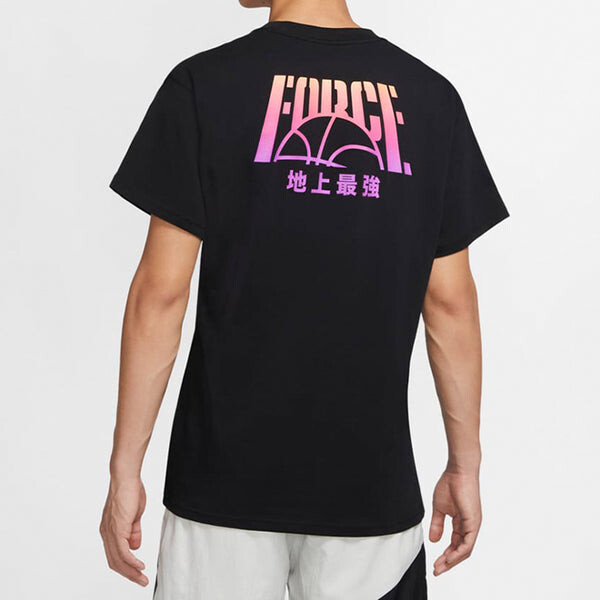 Футболка men's kma 2.0 printing basketball black t-shirt Nike, черный — фото 4