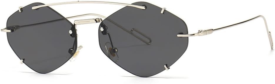 

Солнцезащитные очки в стиле стимпанк без оправы для женщин и мужчин, ретро-панк солнцезащитные очки без оправы в форме многоугольника для мужчин, маленькая оправа MTZJH, China