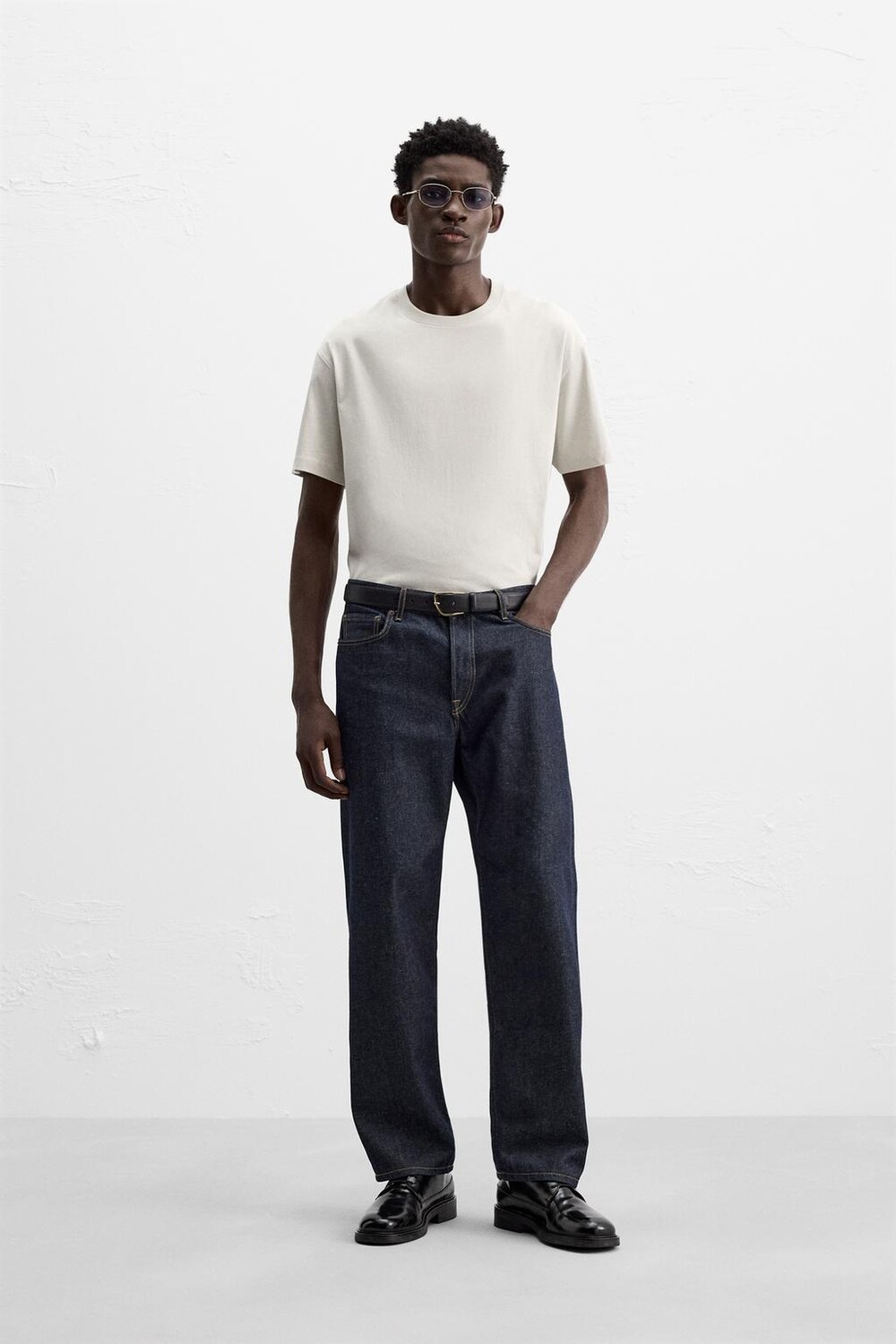 

Футболка ZARA, жемчужно-серый