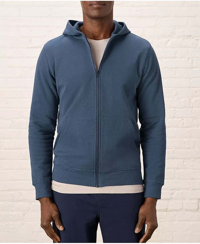 

Мужская толстовка с молнией из органического хлопка Cloud Brushed Fleece Pact, синий