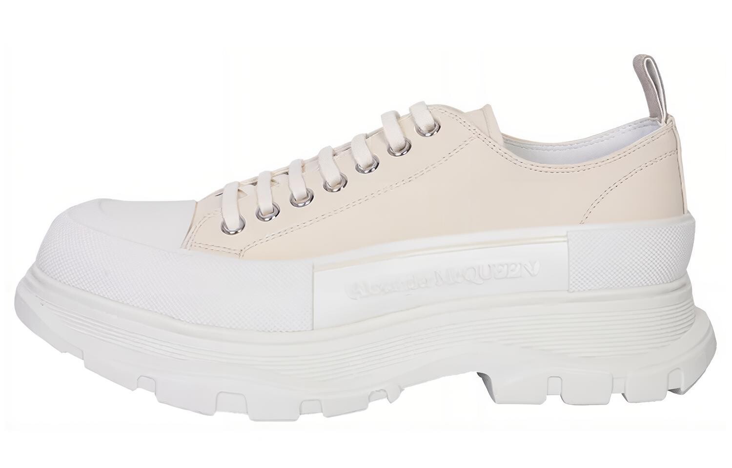 

Туфли Alexander Mcqueen Tread Slick на шнуровке, белый / кремовый