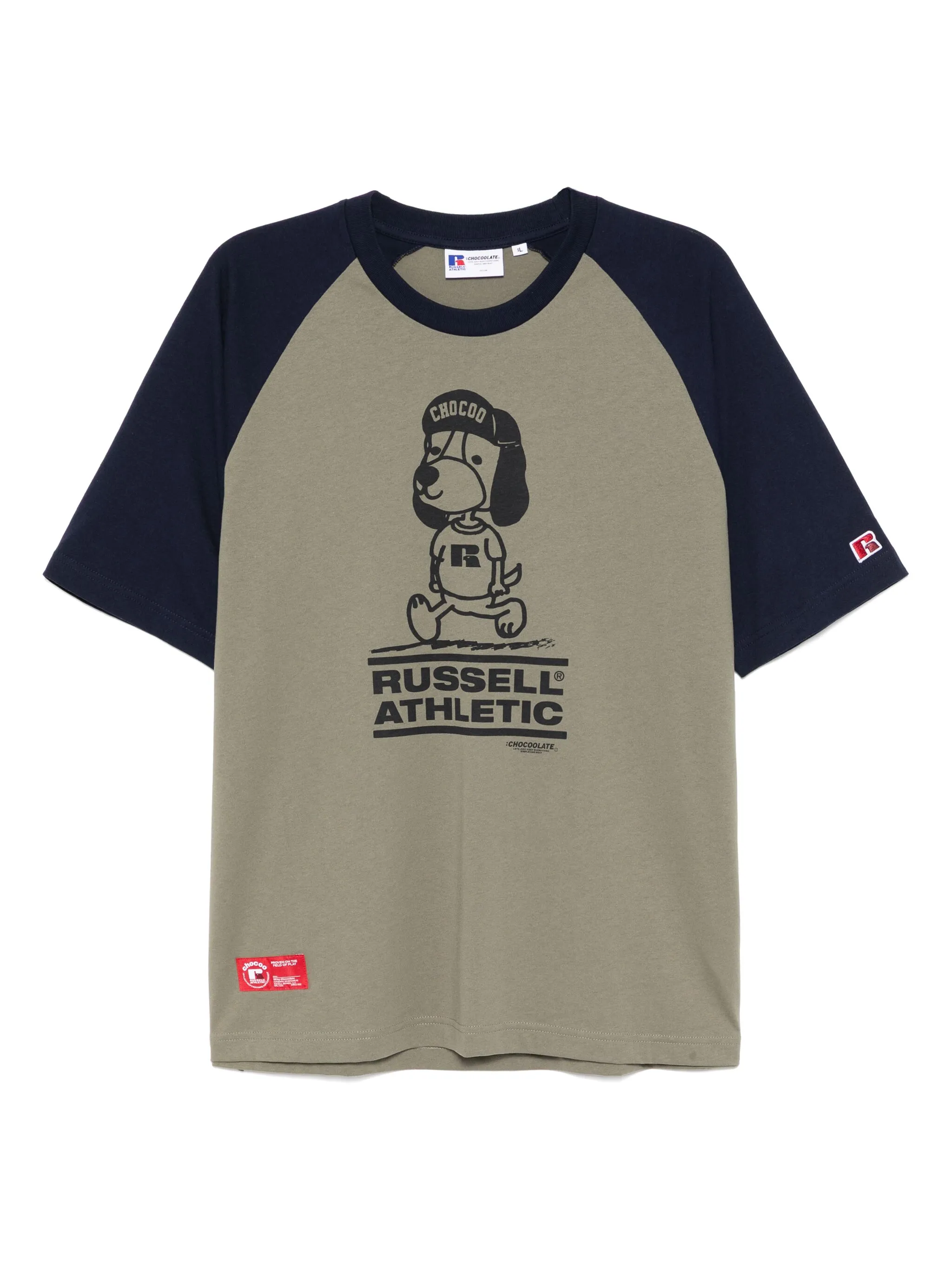 

Футболка с графичным принтом из коллаборации с Russell Athletic Chocoolate, зеленый