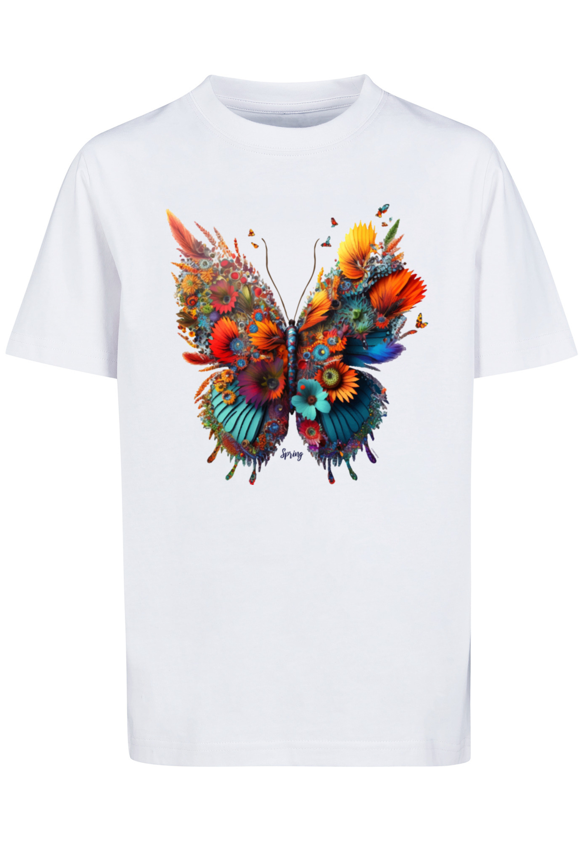 

Футболка F4NT4STIC Schmetterling Blumen Tee Unisex, белый