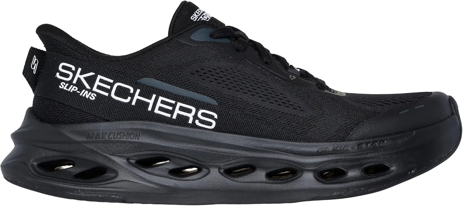 Кроссовки Skechers Men's Max Cushioning Glide Step Advert Hands Free Slip In Trainers, черный — фото 4
