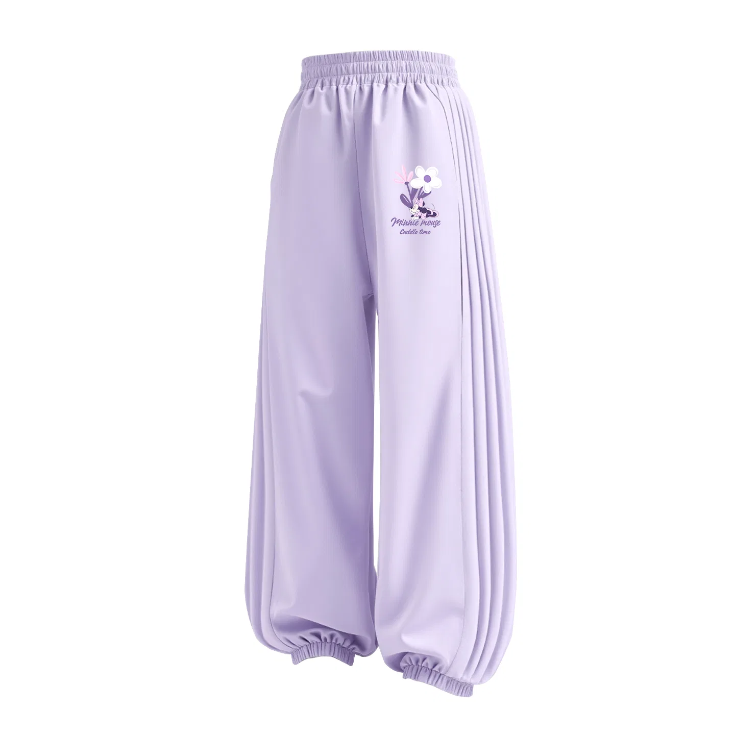 Штаны детские повседневные Disney Di Chao Flower K Taro Paste Purple