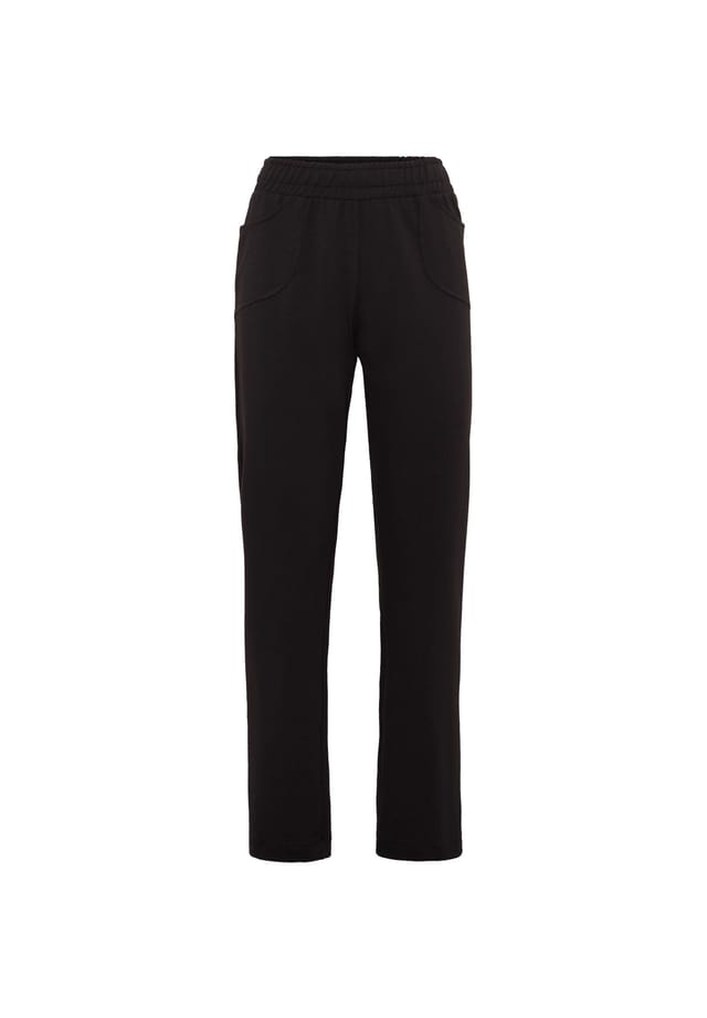 

Короткий размер: удобные брюки для отдыха с затягивающимся поясом и карманами. Goldner, черный