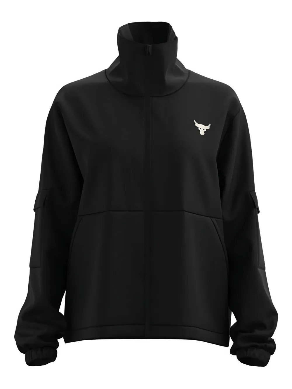 

Куртка Project Rock с высоким воротом и карманами Under Armour, черный