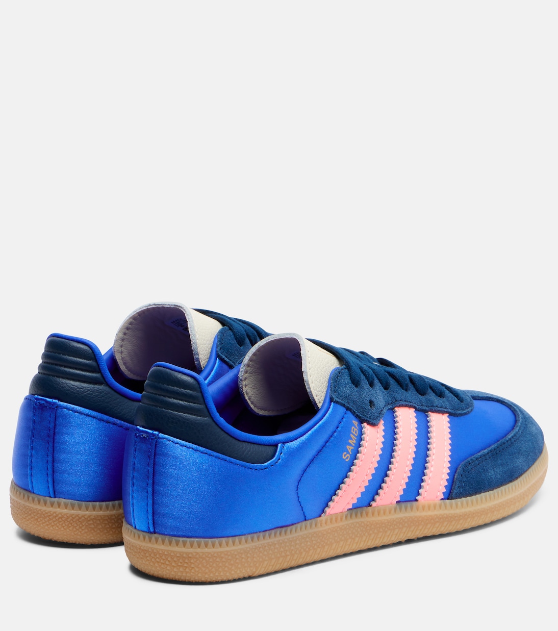 Кроссовки Samba OG с отделкой из замши Adidas, Lucid Blue/Night Indigo/Gum 3 — фото 2