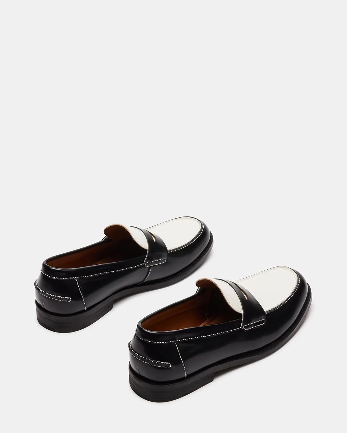 Мужские кроссовки Steve Madden Natan Penny Moc, белый/черный — фото 3