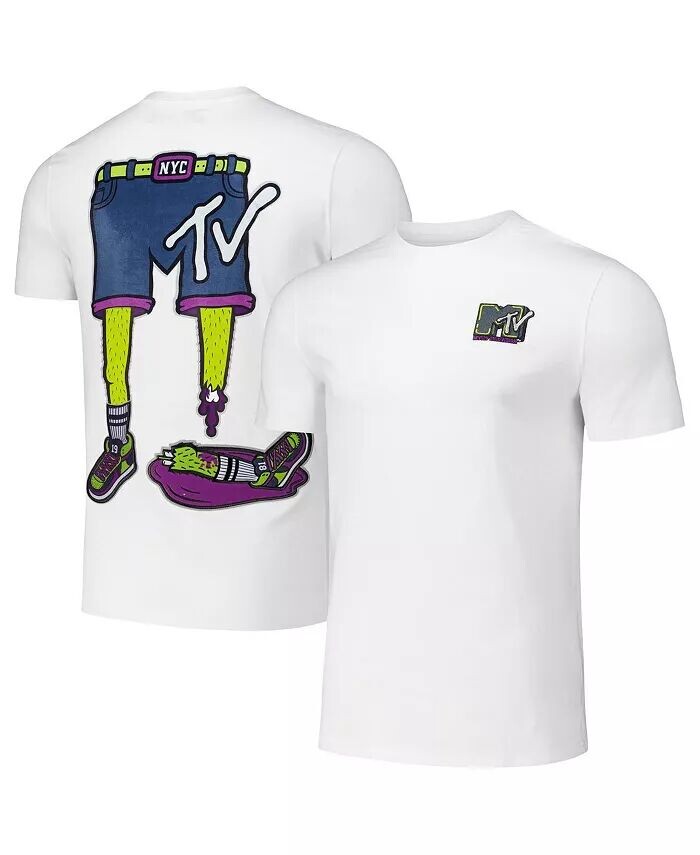 

Мужская белая футболка MTV Zombie Regular Fit Freeze Max