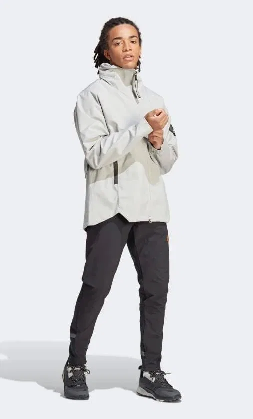КУРТКА МУЖСКАЯ ADIDAS MYSHELTER RAIN.RDY, СЕРЫЙ МЕТАЛЛ — фото 4