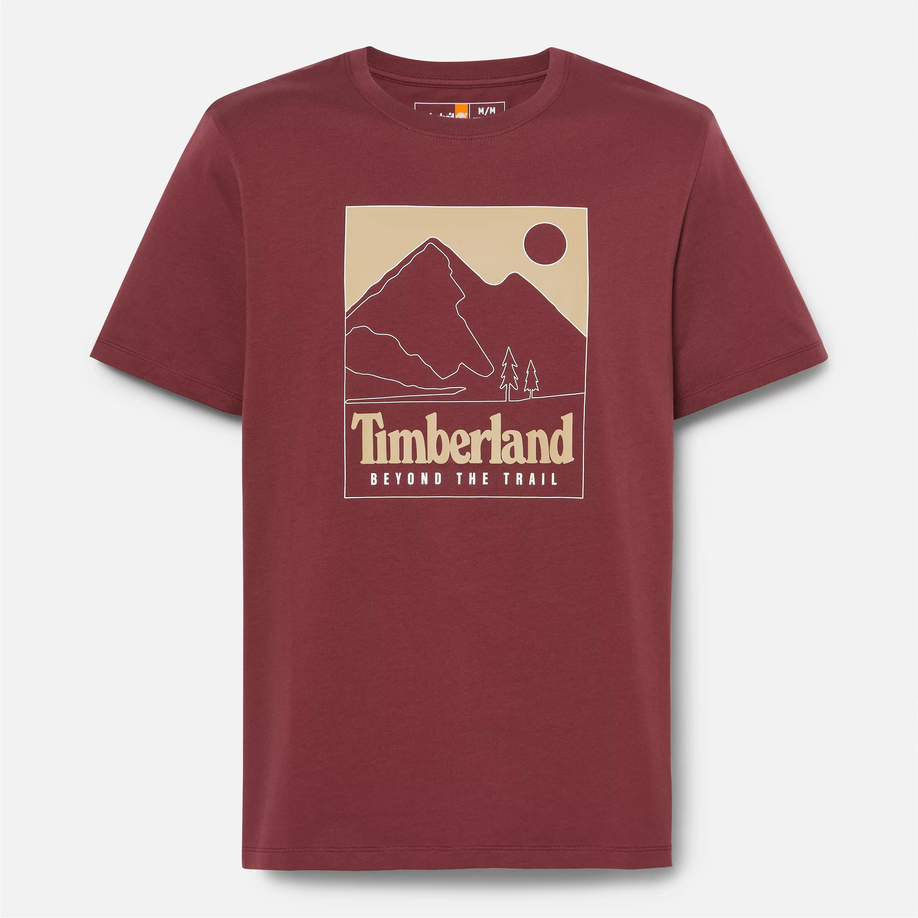 

Футболка мужская с коротким рукавом и принтом «Горы» Timberland, цвет tawny port