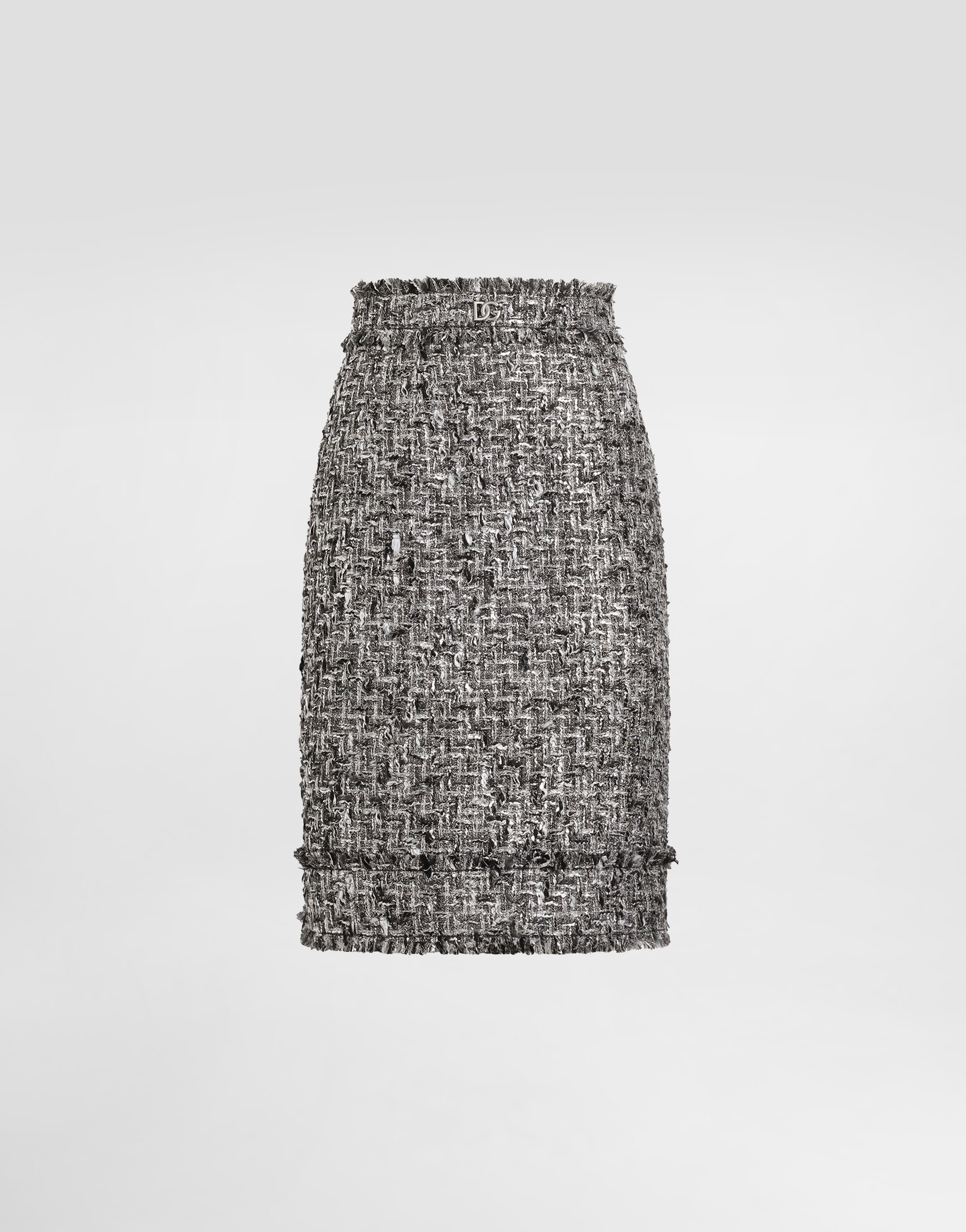 

Миди-юбка-карандаш из расшелевского твида Dolce & Gabbana, мультиколор