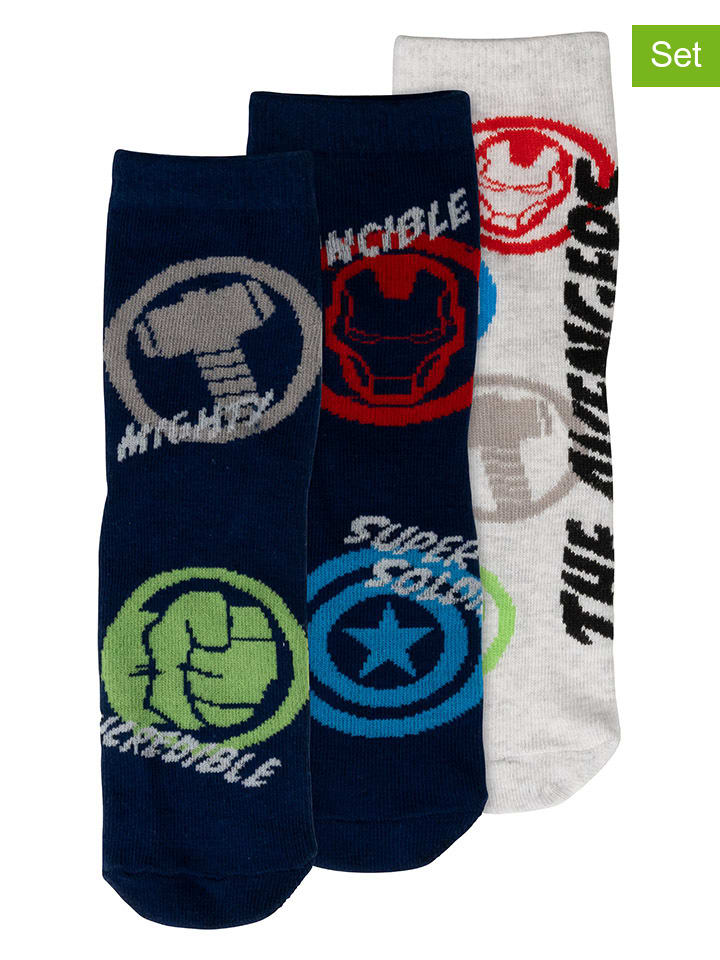 

Avengers Набор из 3 разноцветных носков
