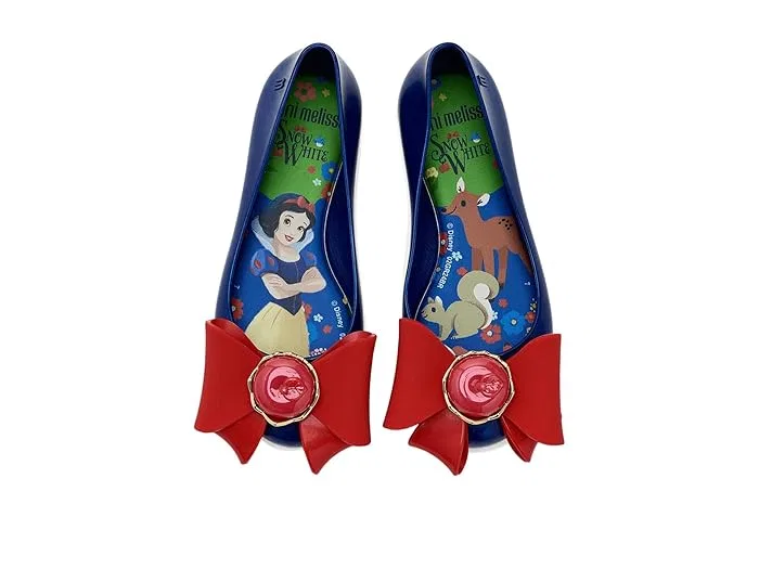 Балетки с принтом Snow White Sweet Love Mini Melissa, Glitter Green