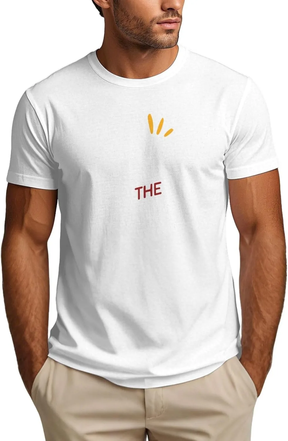 

Футболка с круглым вырезом, персонализированная с принтом