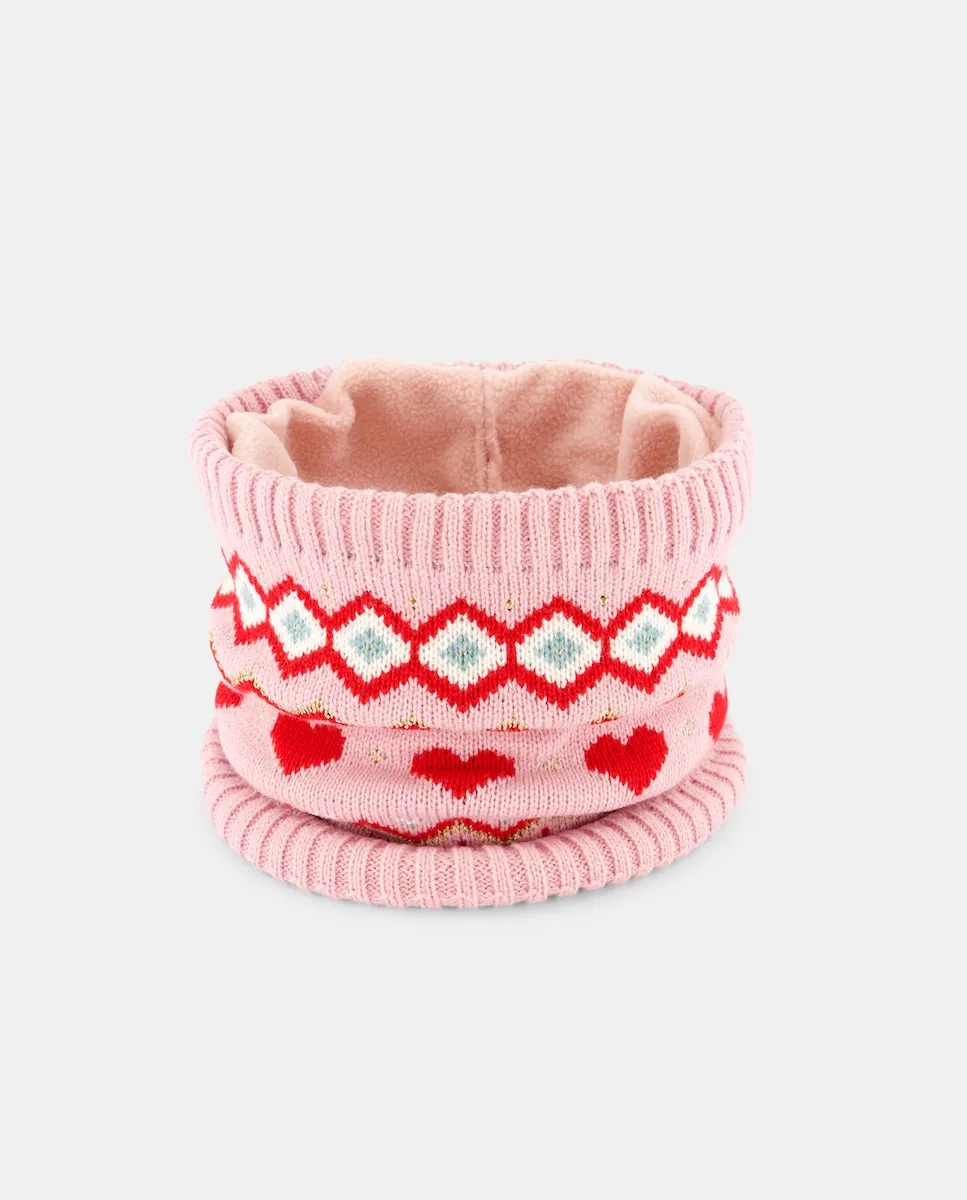 

Маленький жаккардовый воротник для девочки Kids El Corte Inglés, розовый