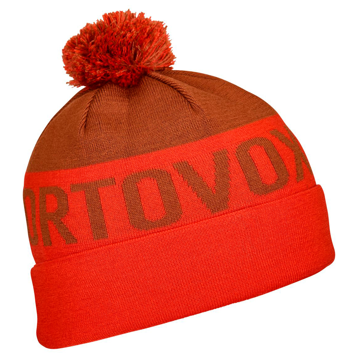 

Шапка Ortovox Bobble Knit Beanie, цвет Hot Orange