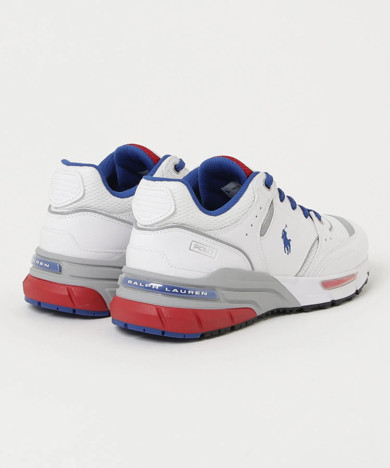 Мужские кроссовки POLO RALPH LAUREN TRACKSTR 250 белые с красным — фото 4