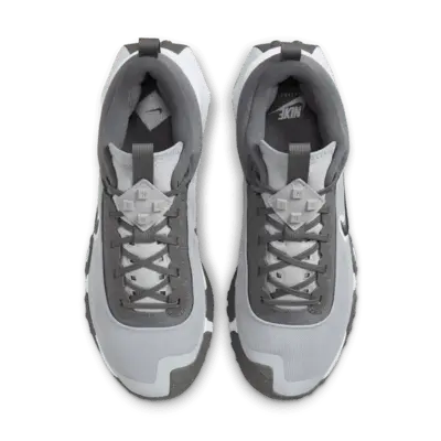 Кроссовки Nike Air Diamond Varsity Turf, цвет Wolf Grey/White/Iron Grey — фото 4