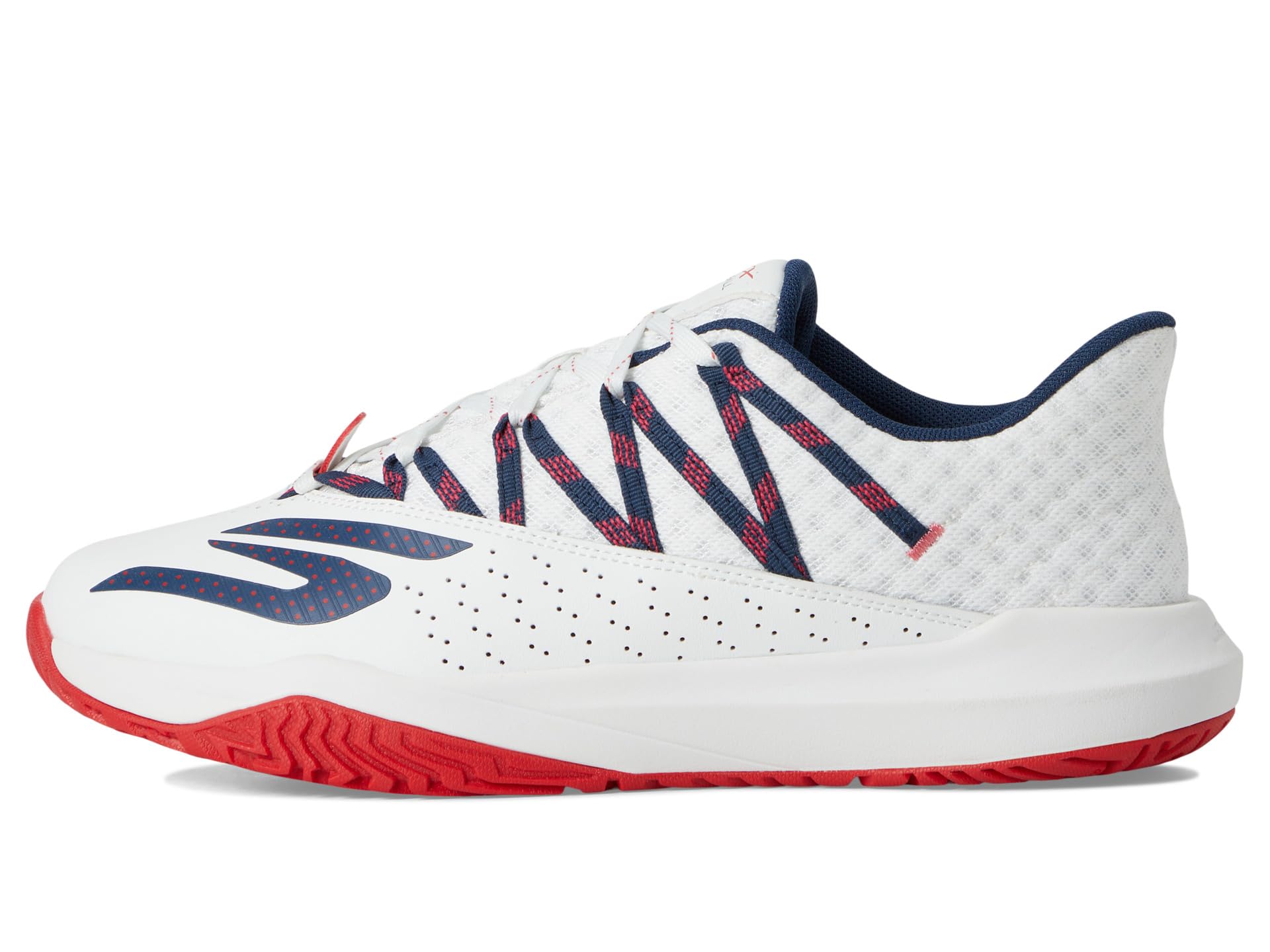 Кроссовки SKECHERS Skechers Viper Court Rally, White/Navy/Red — фото 4