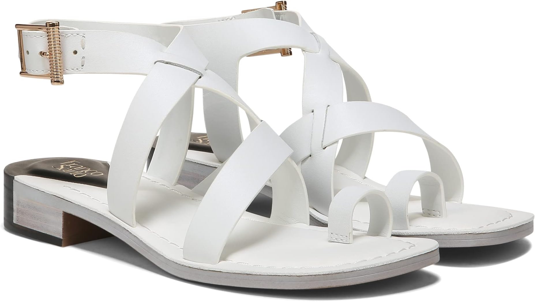 

Туфли Franco Sarto Ina Strappy Sandals, цвет White Leather