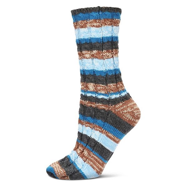 

Статичные тонированные вязаные носки-угги Memoi, Dark Gray Heather