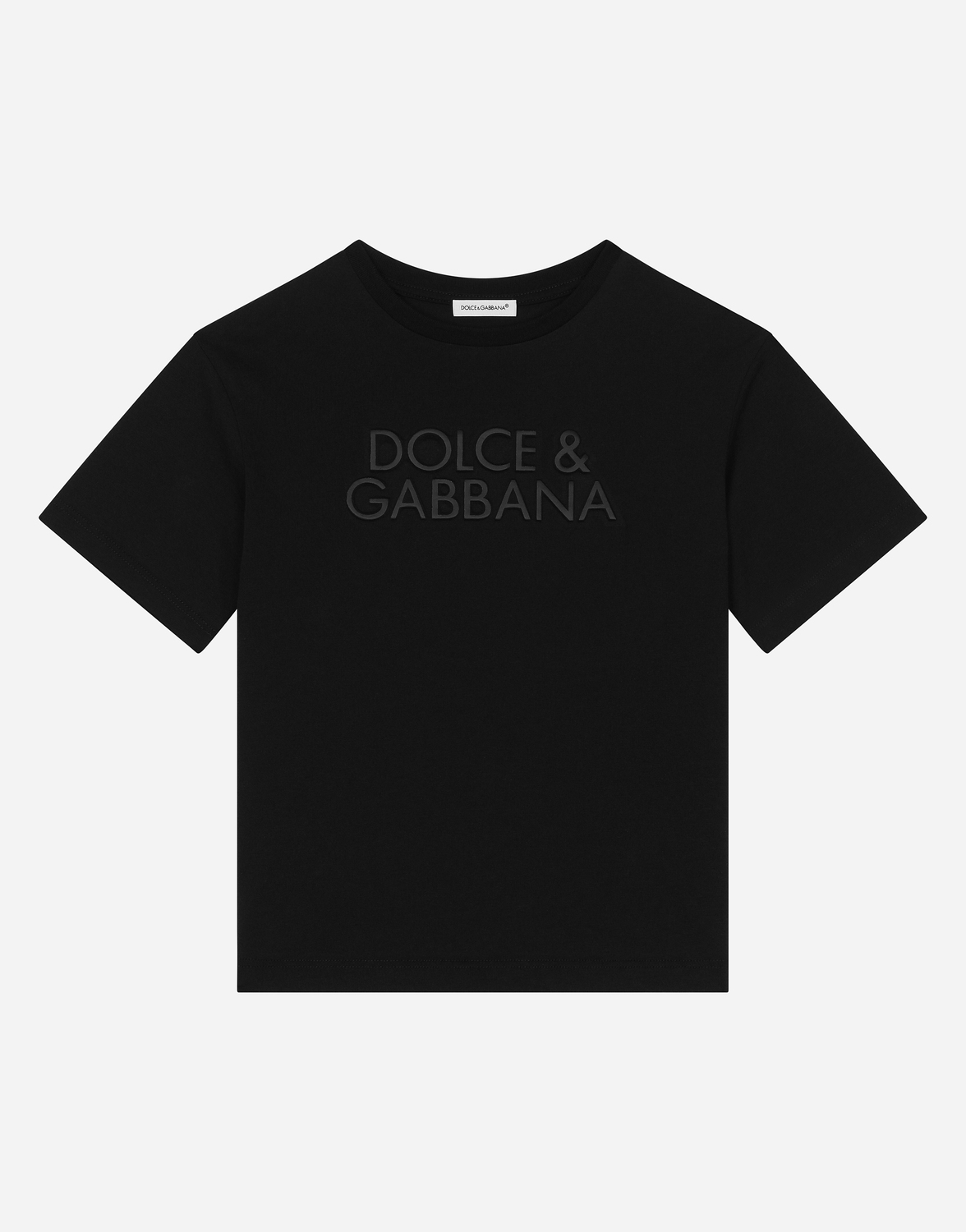 

Джерси-футболка с логотипом Dolce&Gabbana, черный