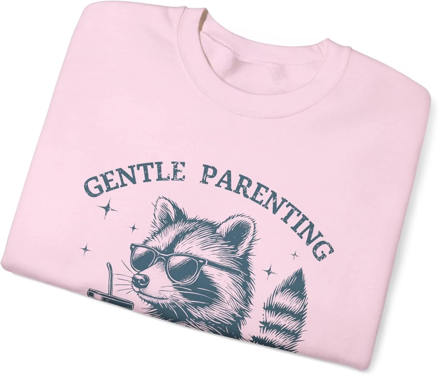Свитшот Funny Raccoon, Gentle Parenting Dropout — фото 3