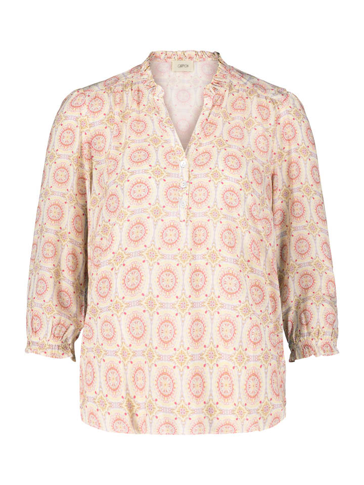 

Повседневная блузка с оборками кремового/розового цвета CARTOON