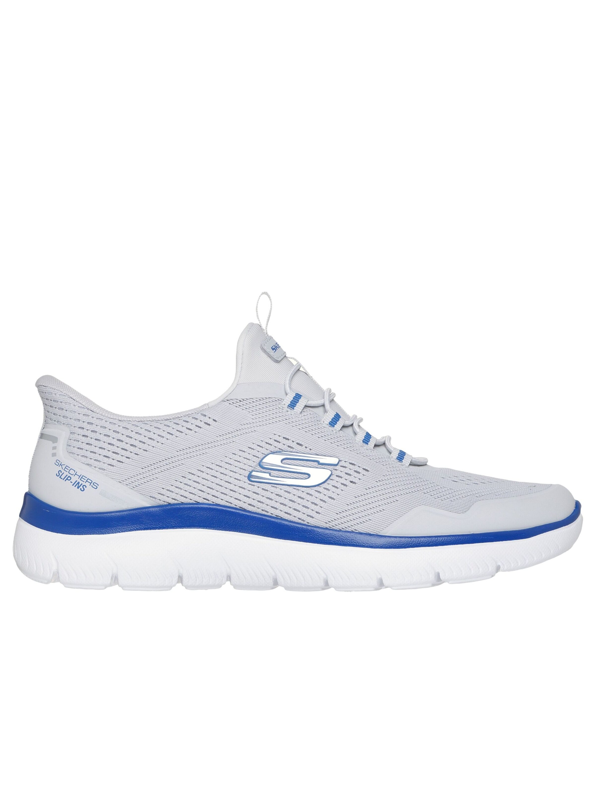 SKECHERS Слипоны 'Summits-Top Rate' в светло-сером цвете — фото 3